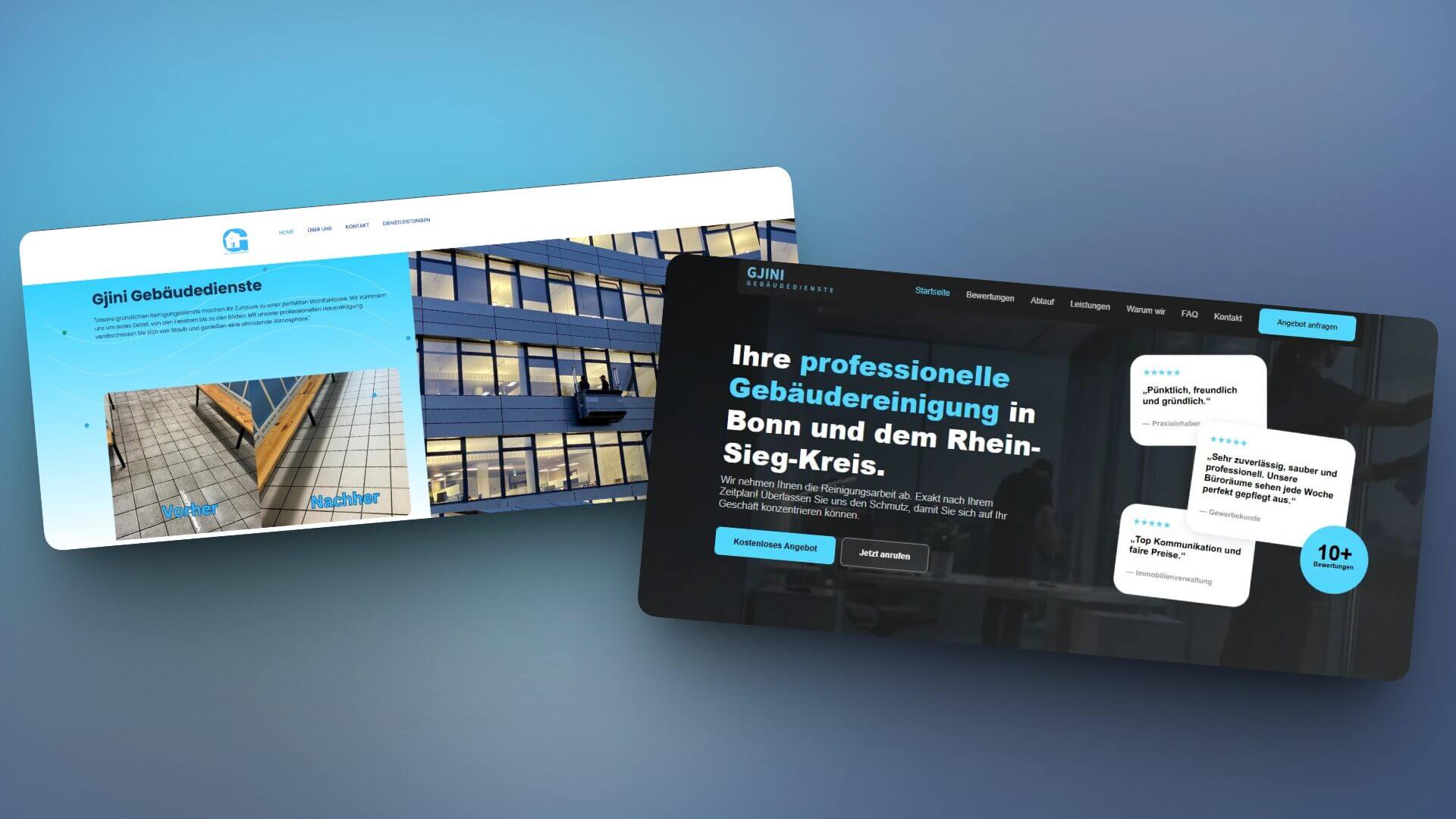 Gjini Gebäudedienste KI Bild Erstellung für Website