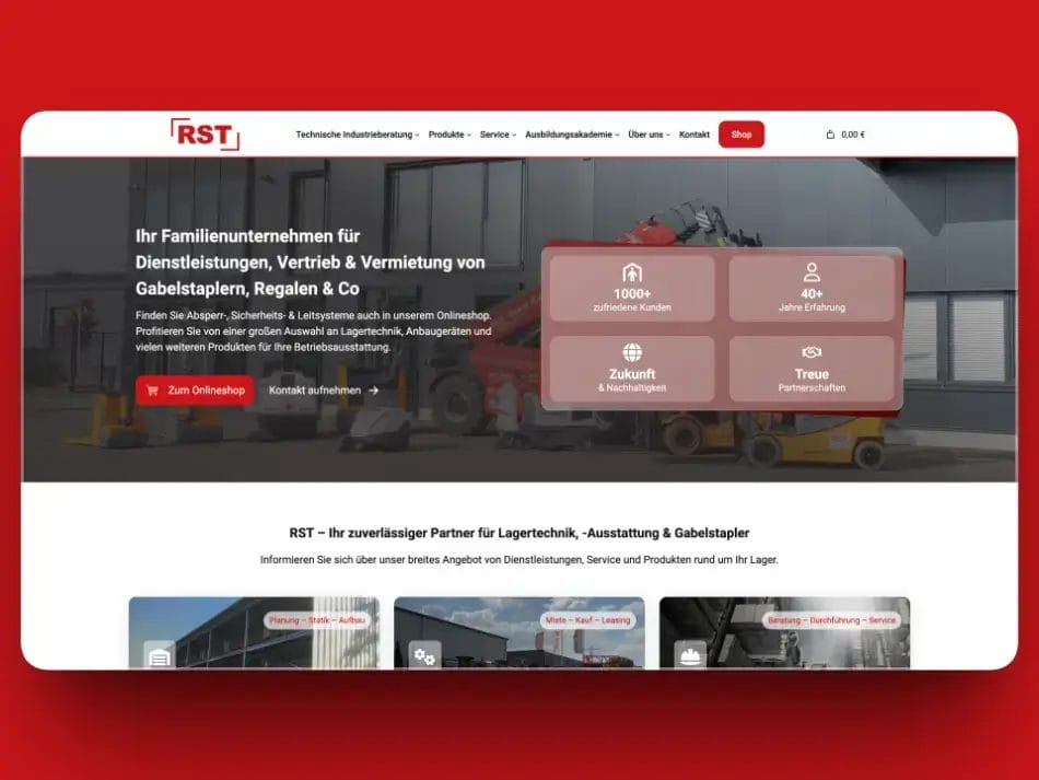 RST Shop KI Code Erstellung für Website